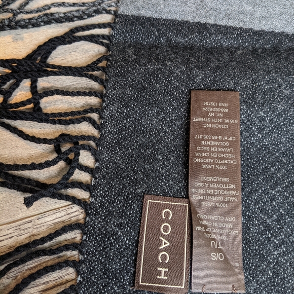 Coach Classic Wool Scarf - Picture 2 of 8